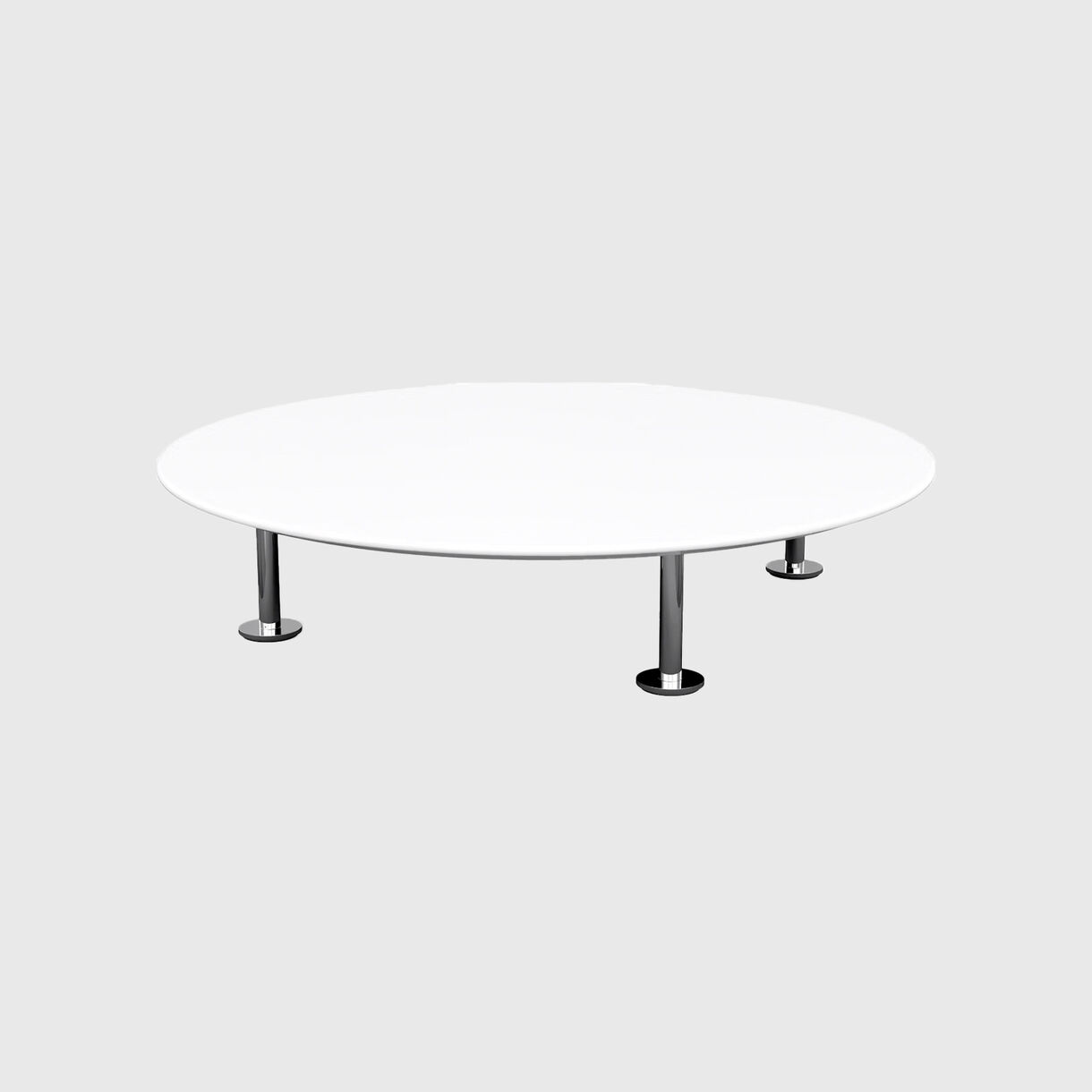 Grasshopper Coffee Table, Laminate Polished Chrome