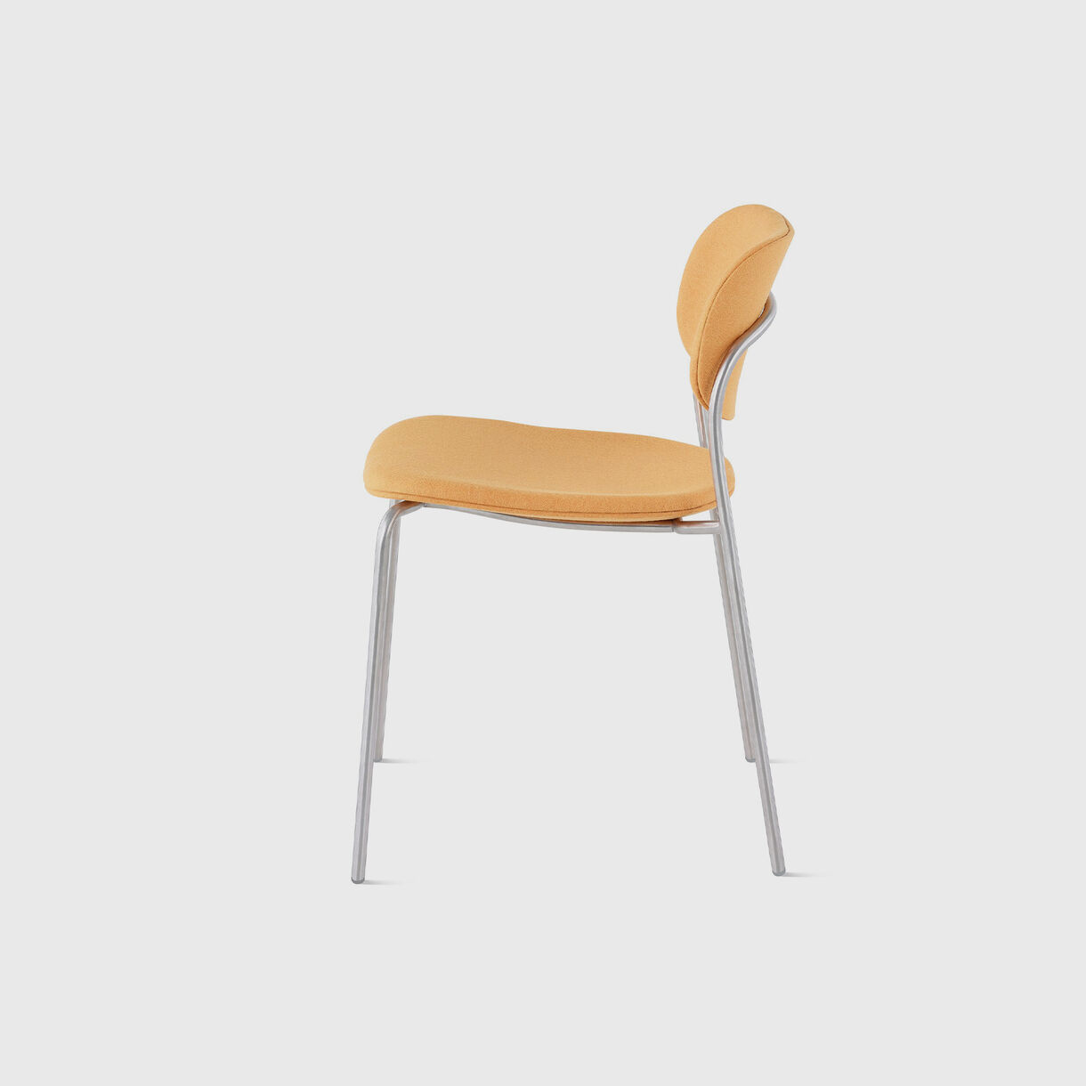 Portrait Chair, Panno di Dolce - Orange & Chrome