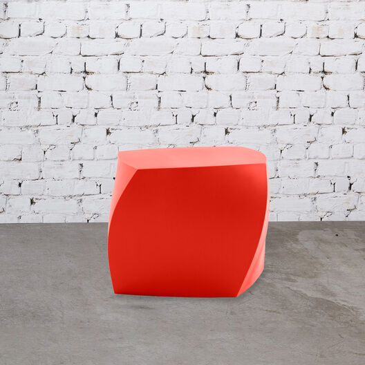 Gehry Left Twist Cube, Red