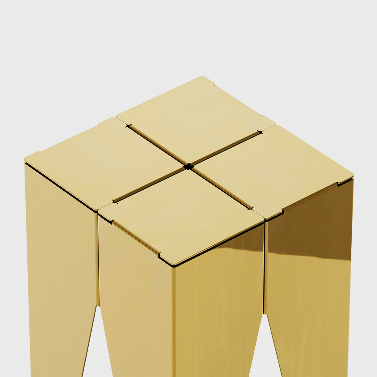 Backenzahn Steel, Polished Brass