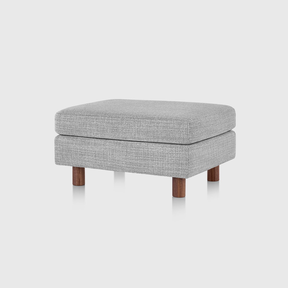 Lispenard Ottoman, Capri Light Silver