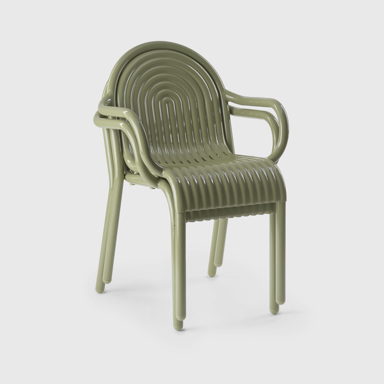 Groove Armchair, Moss