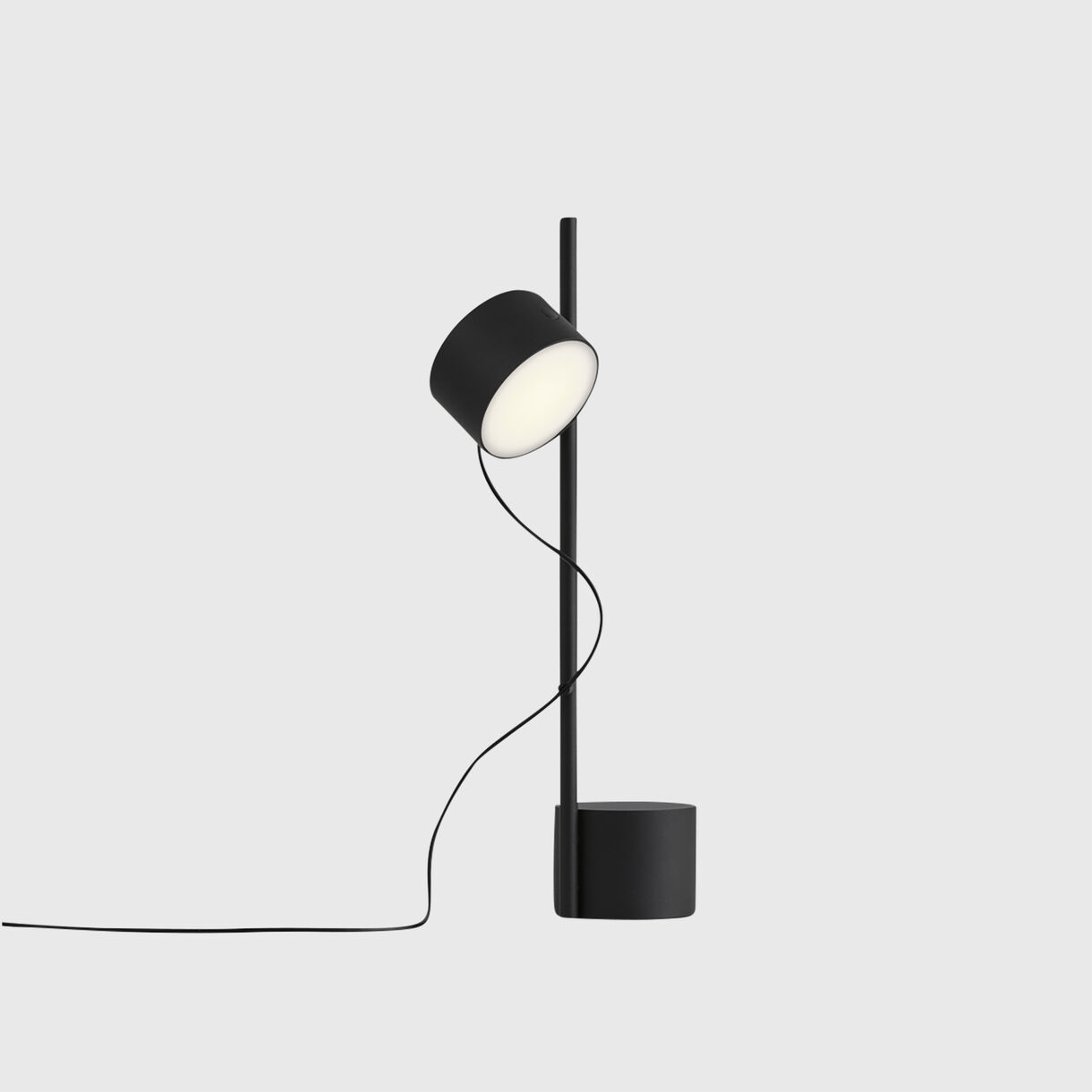 Post Table Lamp, Black