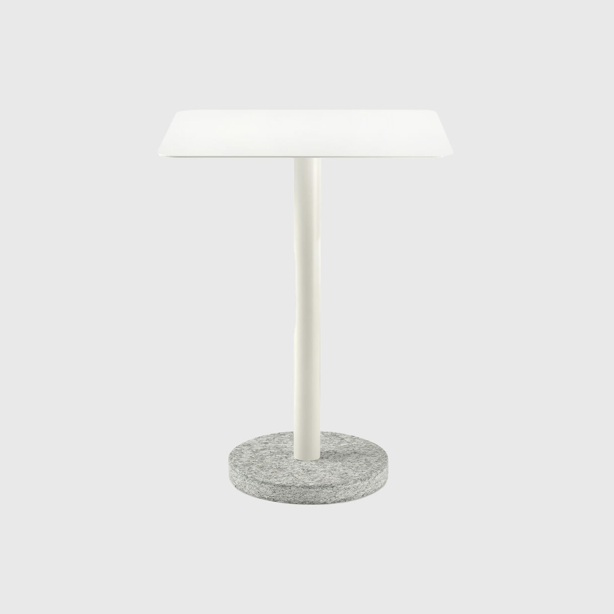 Bernardo Side Table, Square, White, Tall