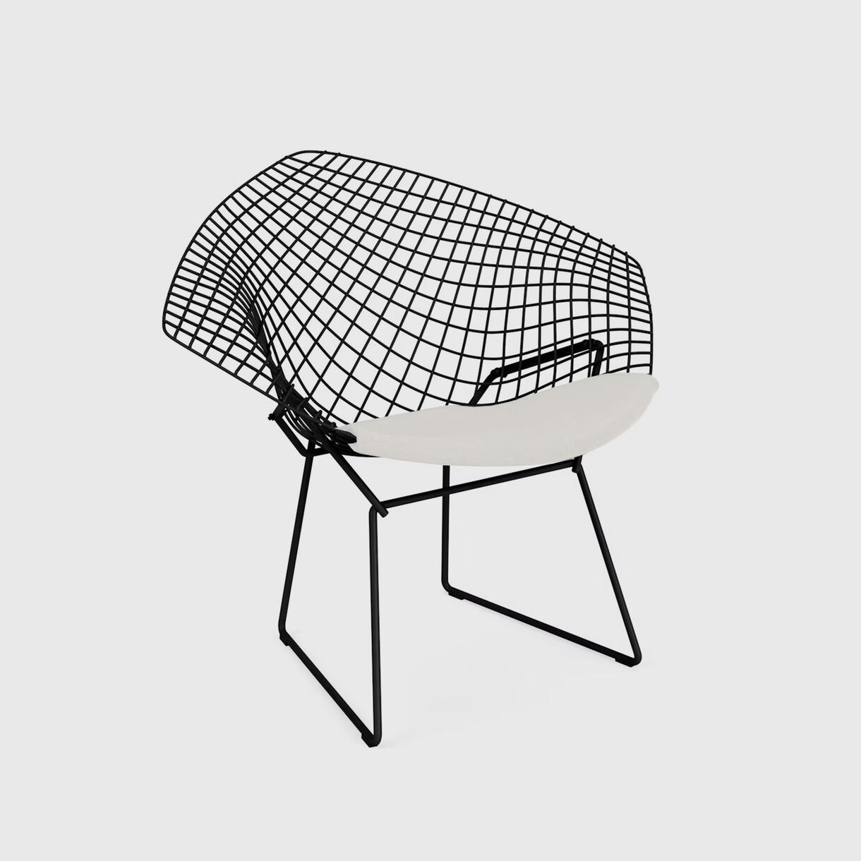 Bertoia Diamond Chair, Outdoor, Black White