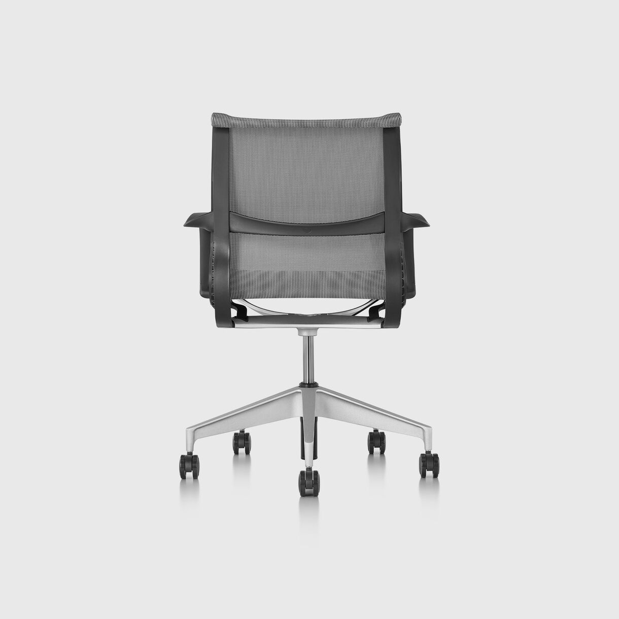 Setu Chair - Graphite, Graphite Frame, Silver Alloy Base