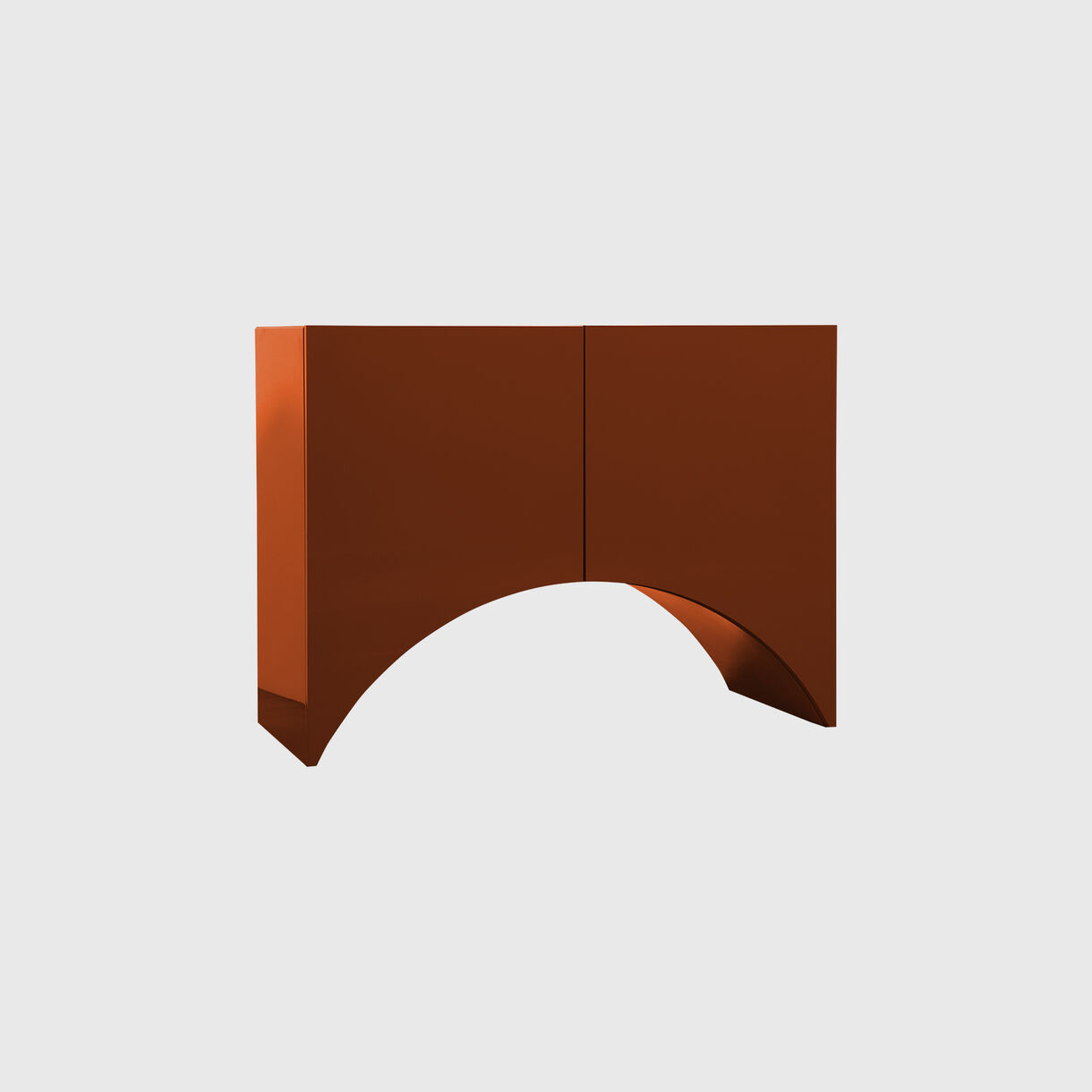 Bridges Cabinets, Small, Red, Arch