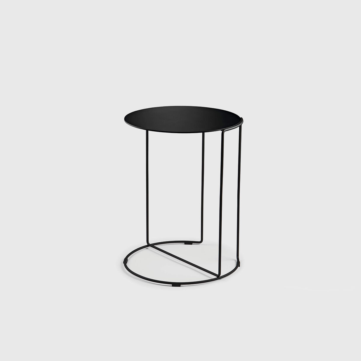 Oki Round Side Table, T4, Black