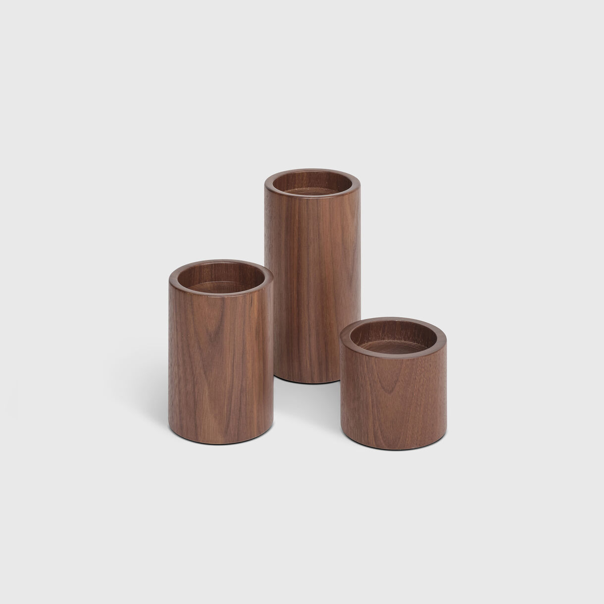 Vatra Candle Holder, Walnut