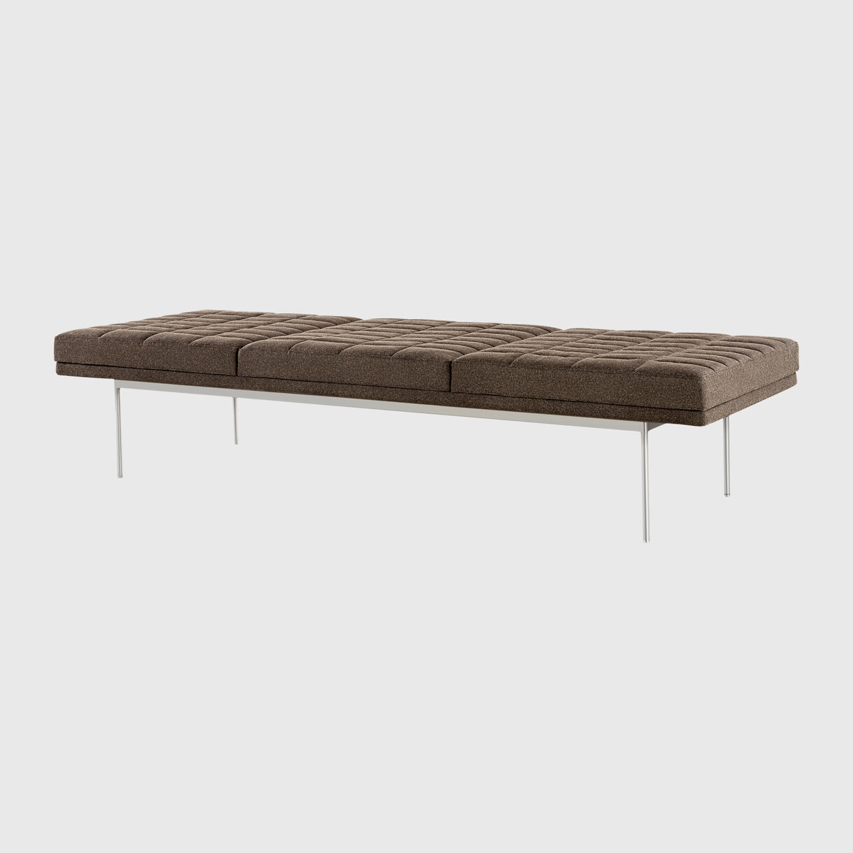 Tuxedo Component Lounge Bench, 3 Cushion, Brown