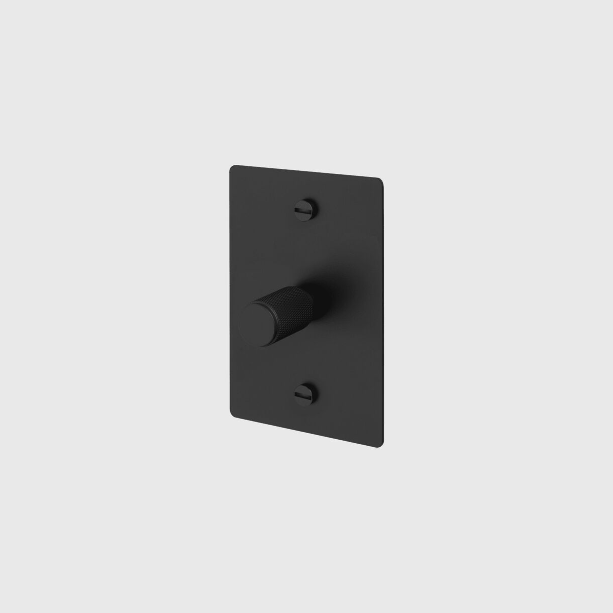 1G Dimmer Switch, Cross, Vertical, Black
