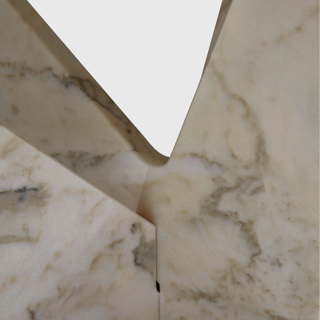 Lamina Dining Table, White Marble