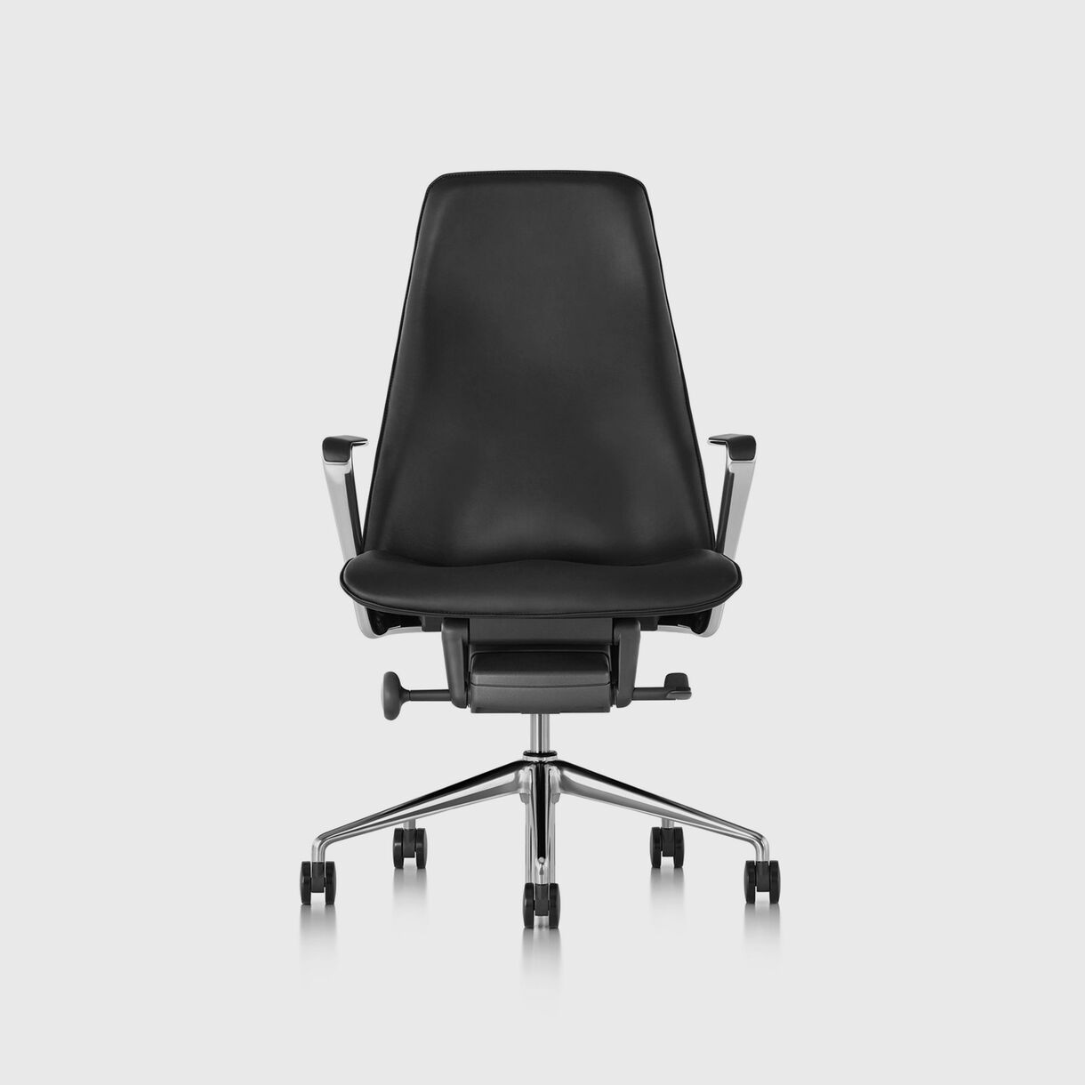 Taper Chair, Black Leather