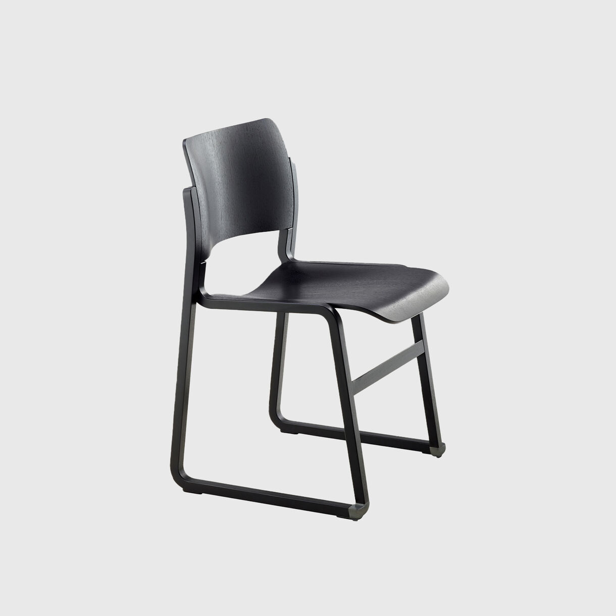40/4 Wood Frame Chair, Black