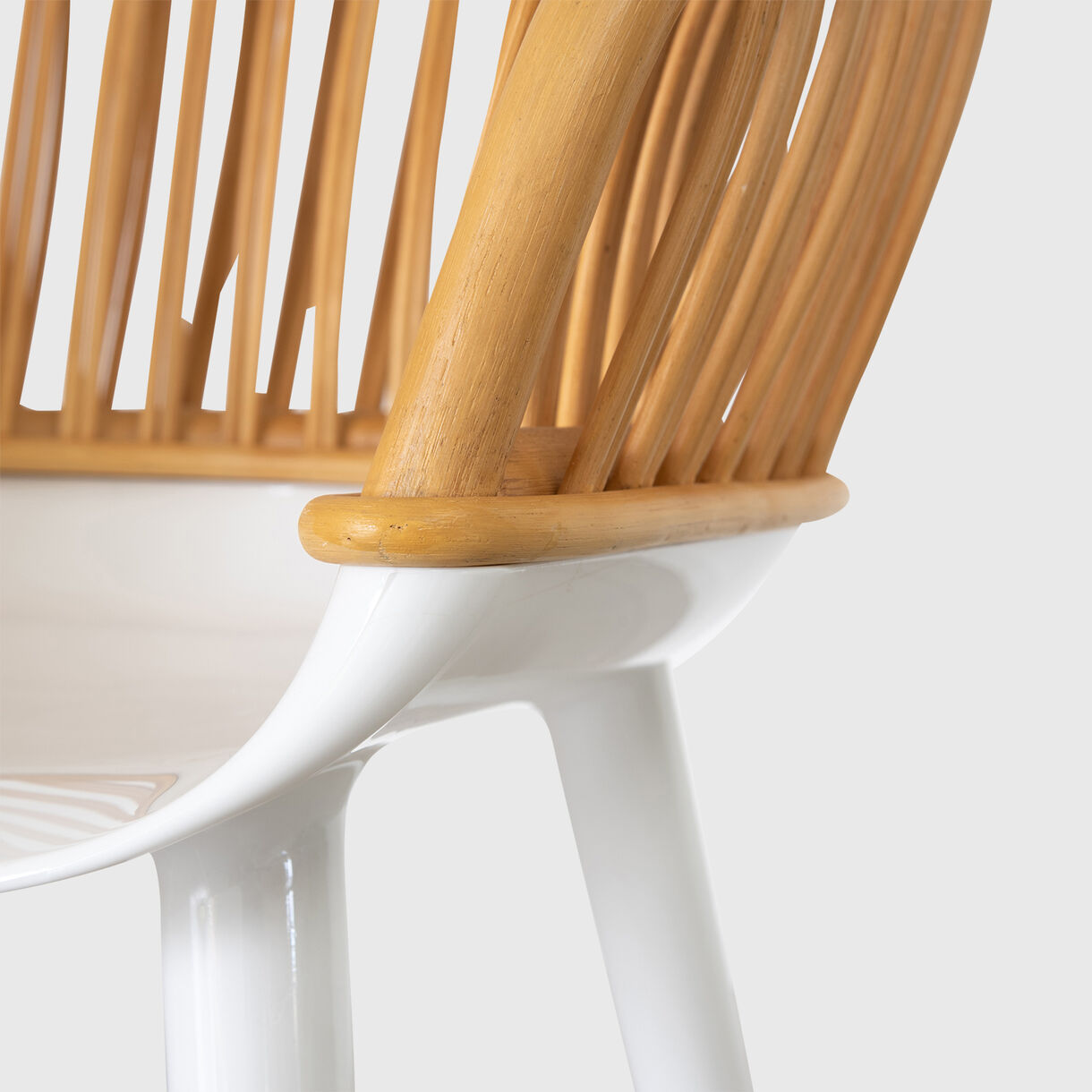 Cyborg Club Chair, Natural & White