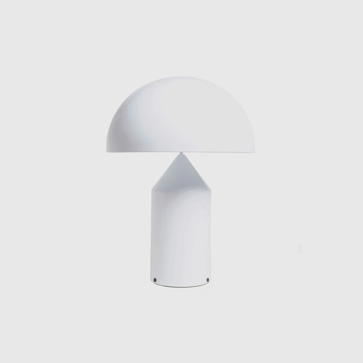 Atollo Table Lamp, Metal, White