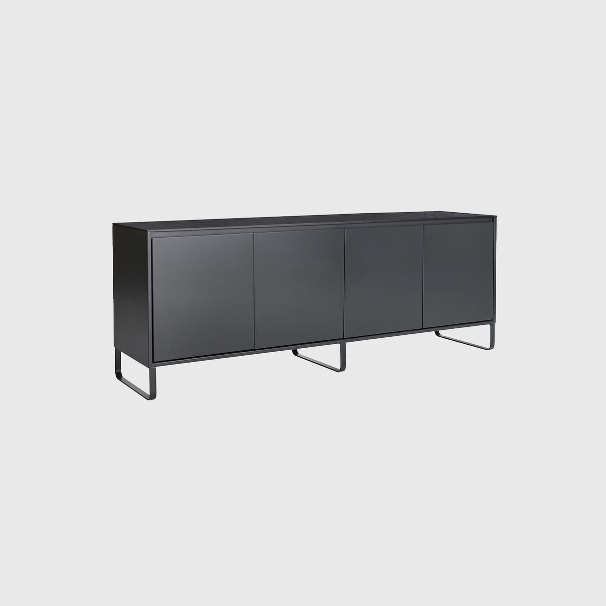 Sideboard Storage, 4 Door, Black