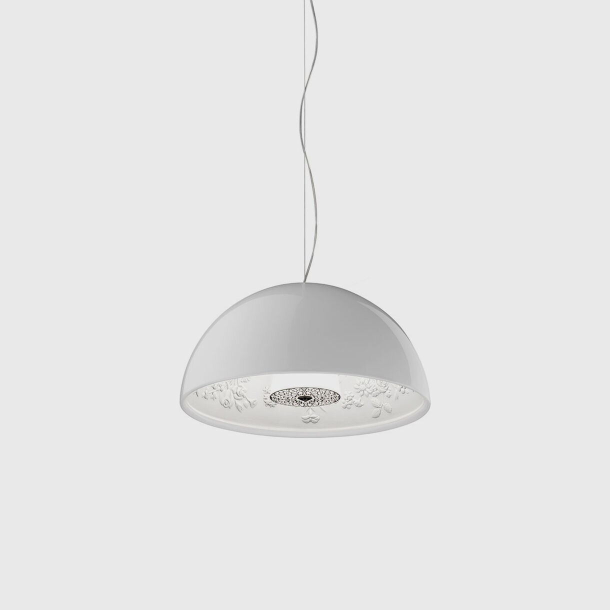 Skygarden Suspension Lamp, Small, Glossy White
