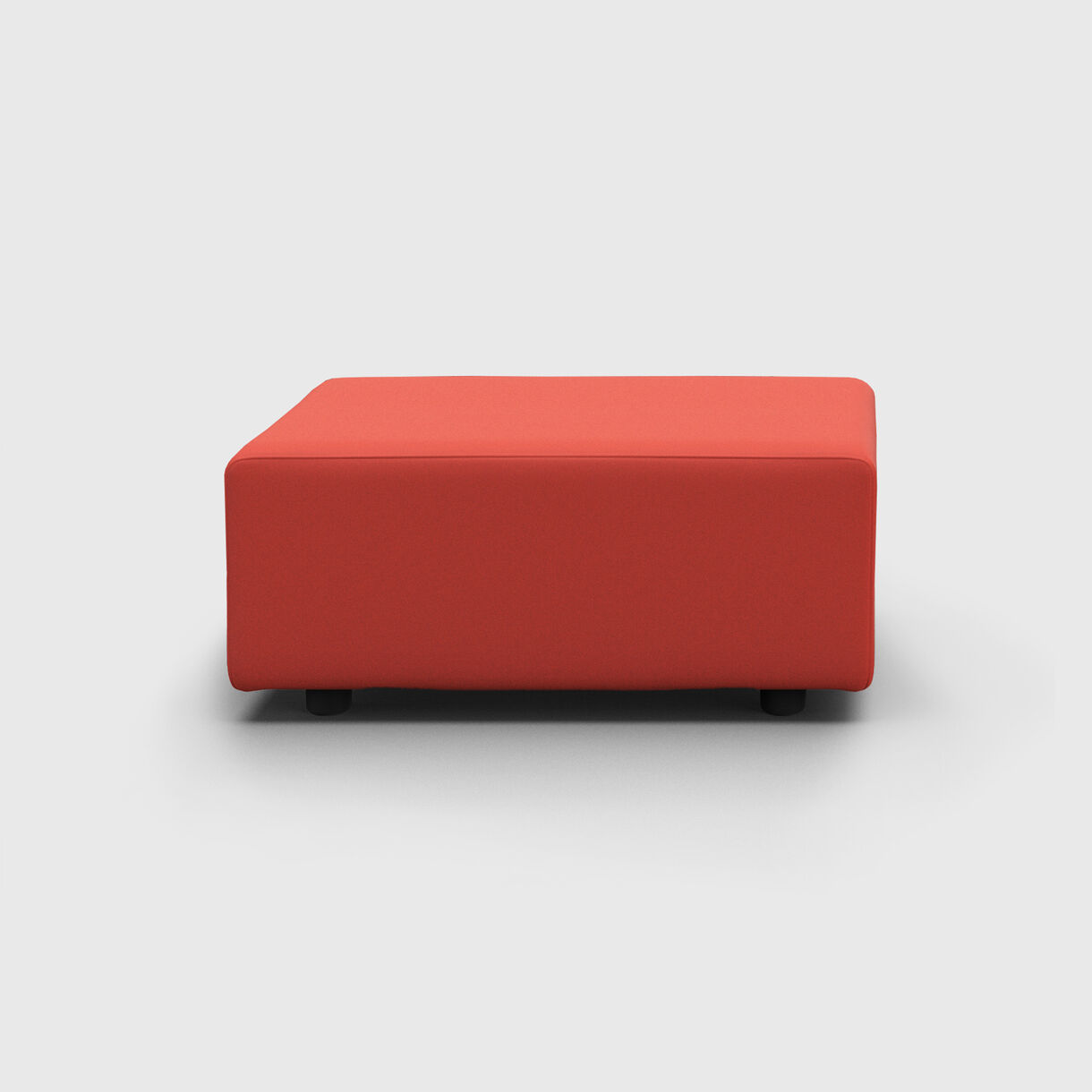 Polder Ottoman, Fabric Mix - Earth Red