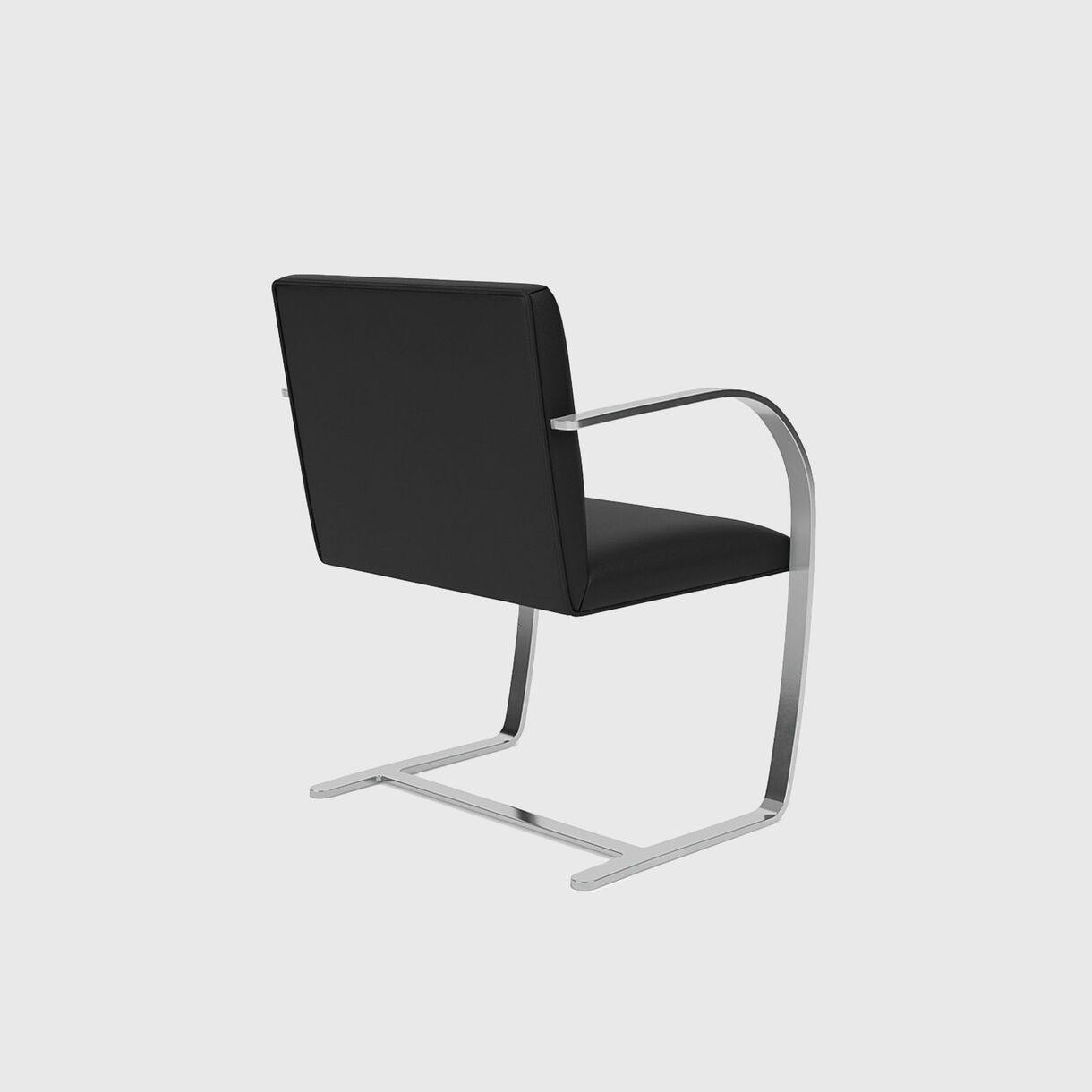 Brno Chair Flat Bar, Black Leather