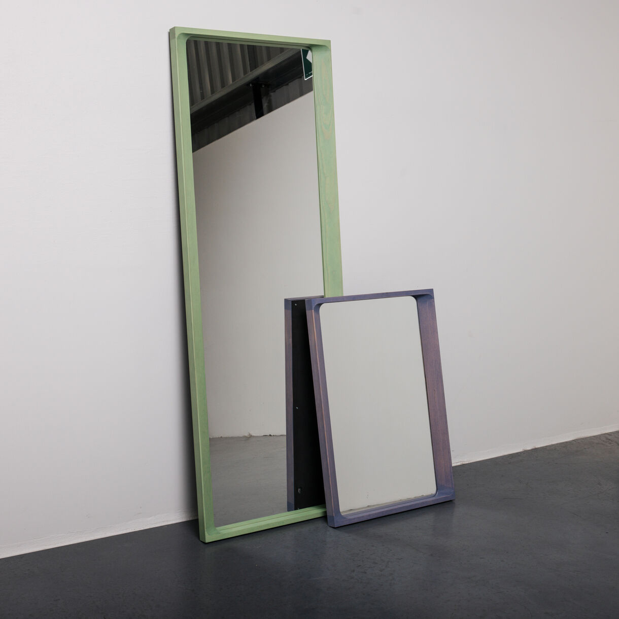 Arced Mirror, Small, Light Lilac