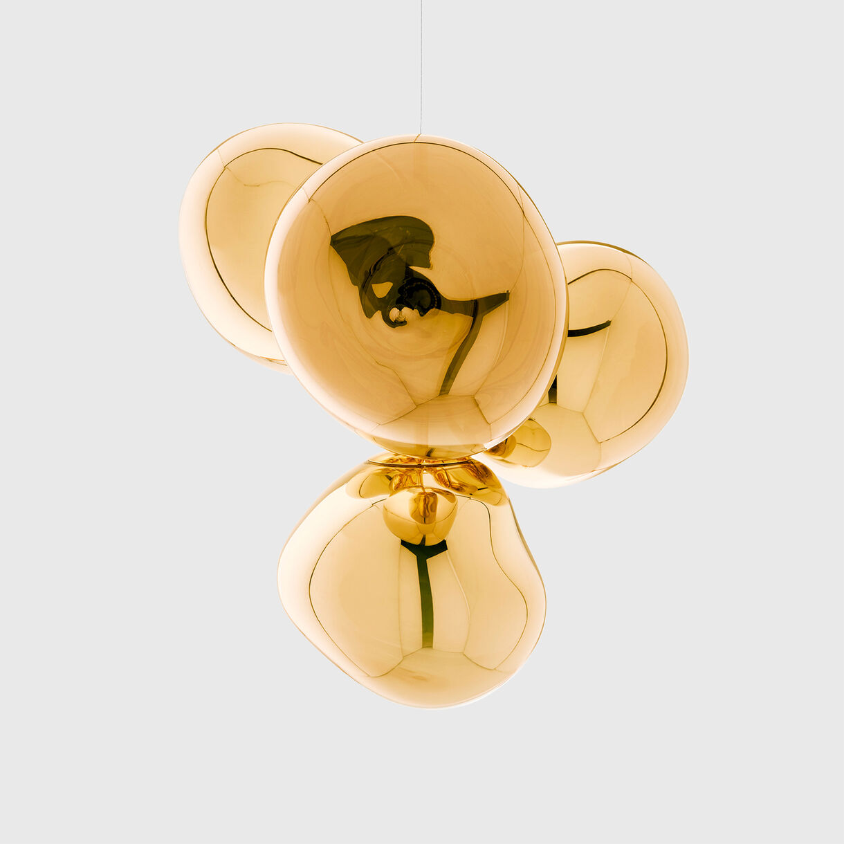 Melt Chandelier, Small, Gold