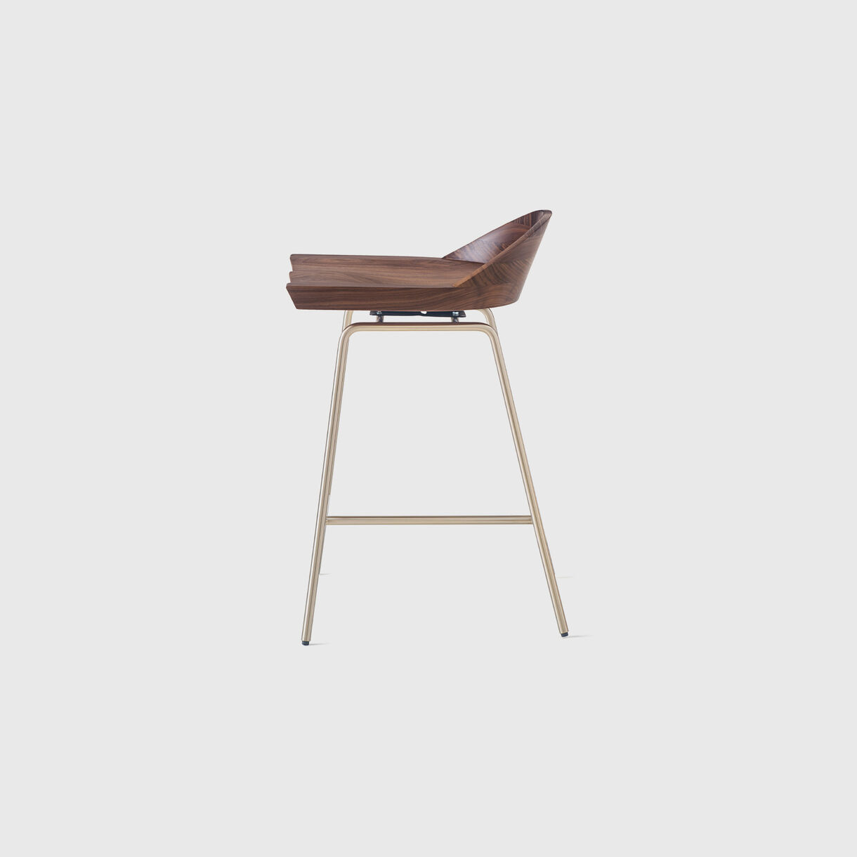 Spindle Low Back Counter Stool