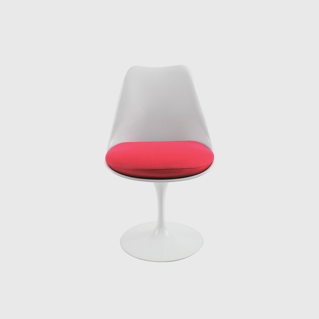 Tulip Side Chair, White Red