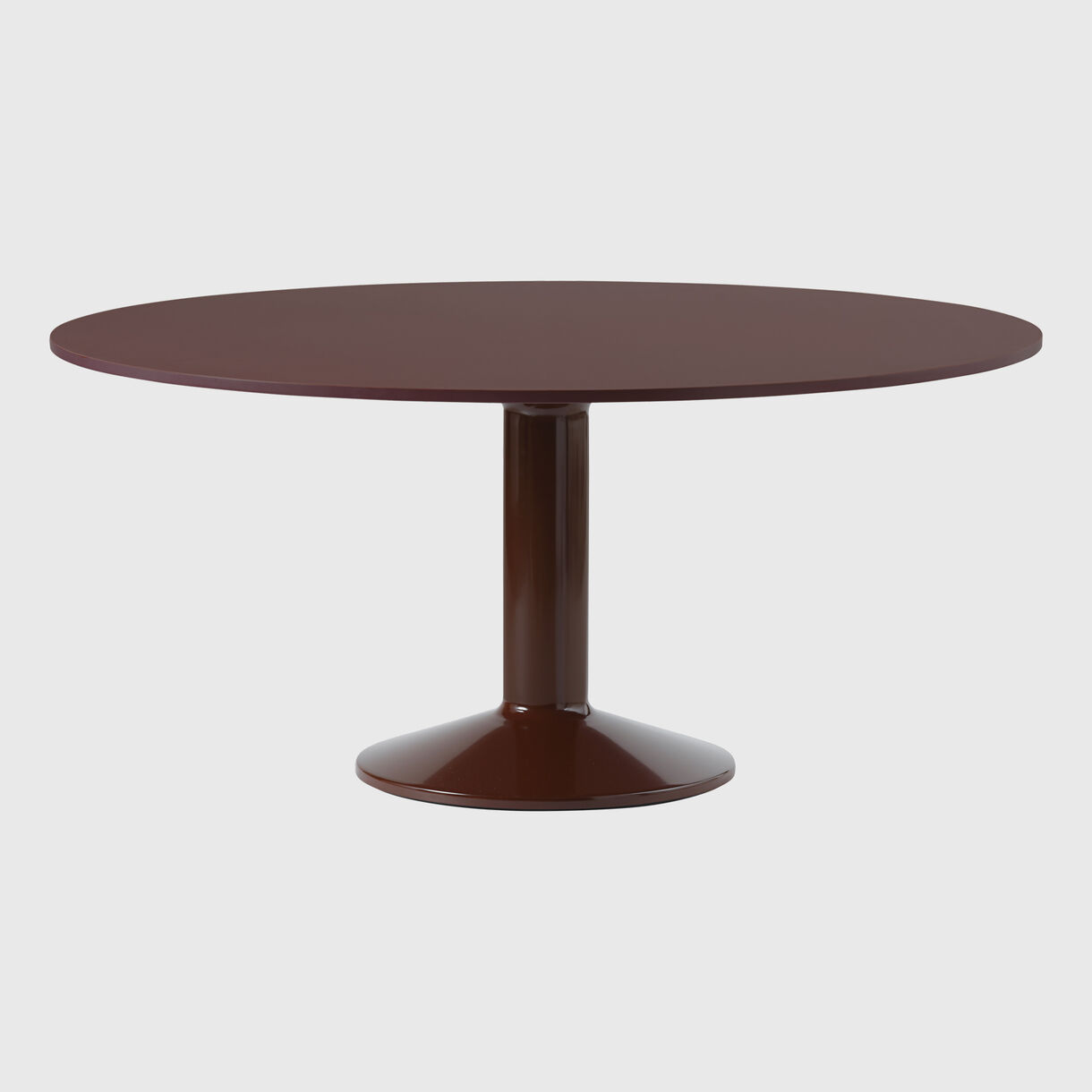 Midst Dining Table, &Oslash; 1600mm, Dark Red