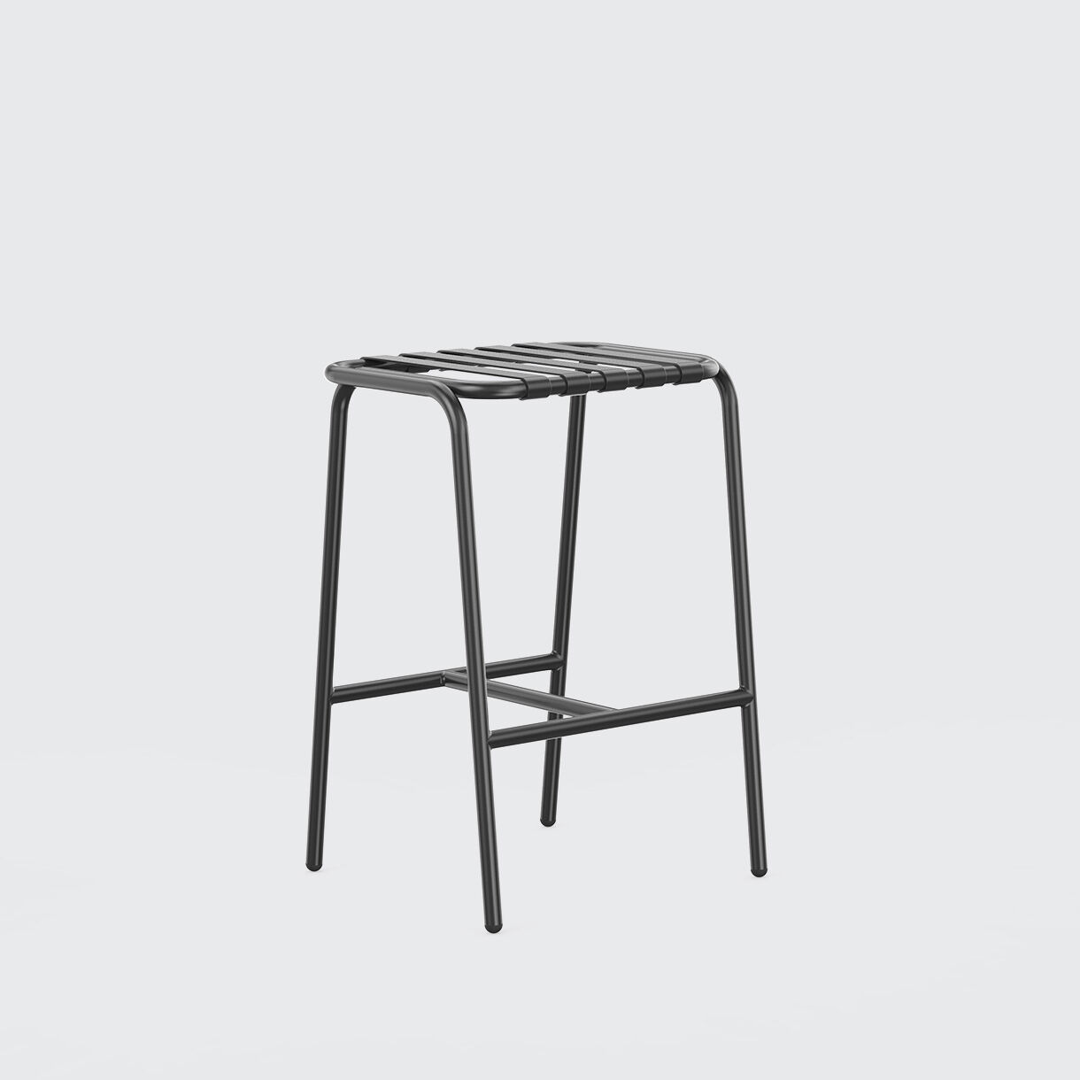 Strap Stool, 750, Black
