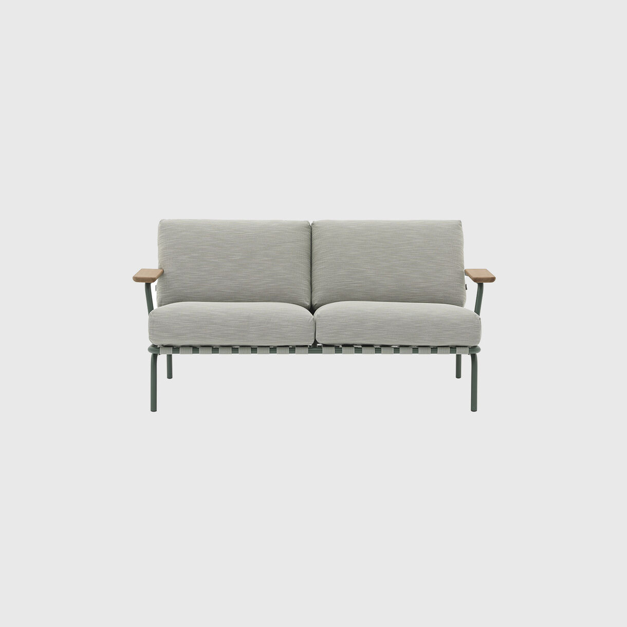 Settle 2 Seater Sofa, Ribbed Weave 2, Dark Green