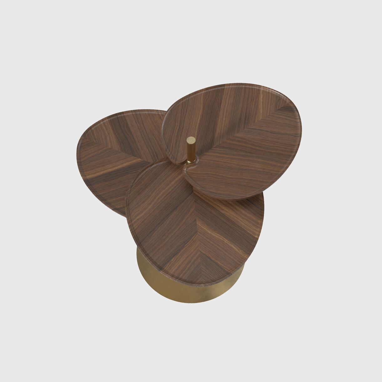 Leaf-3 Side Table, Walnut