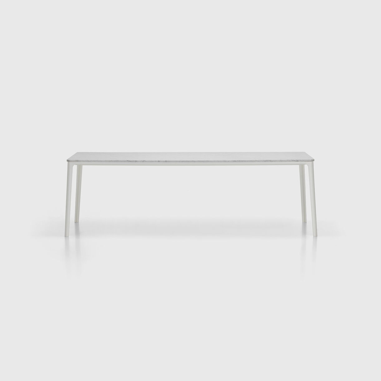 Plate Dining Table, 2400, Marble & White