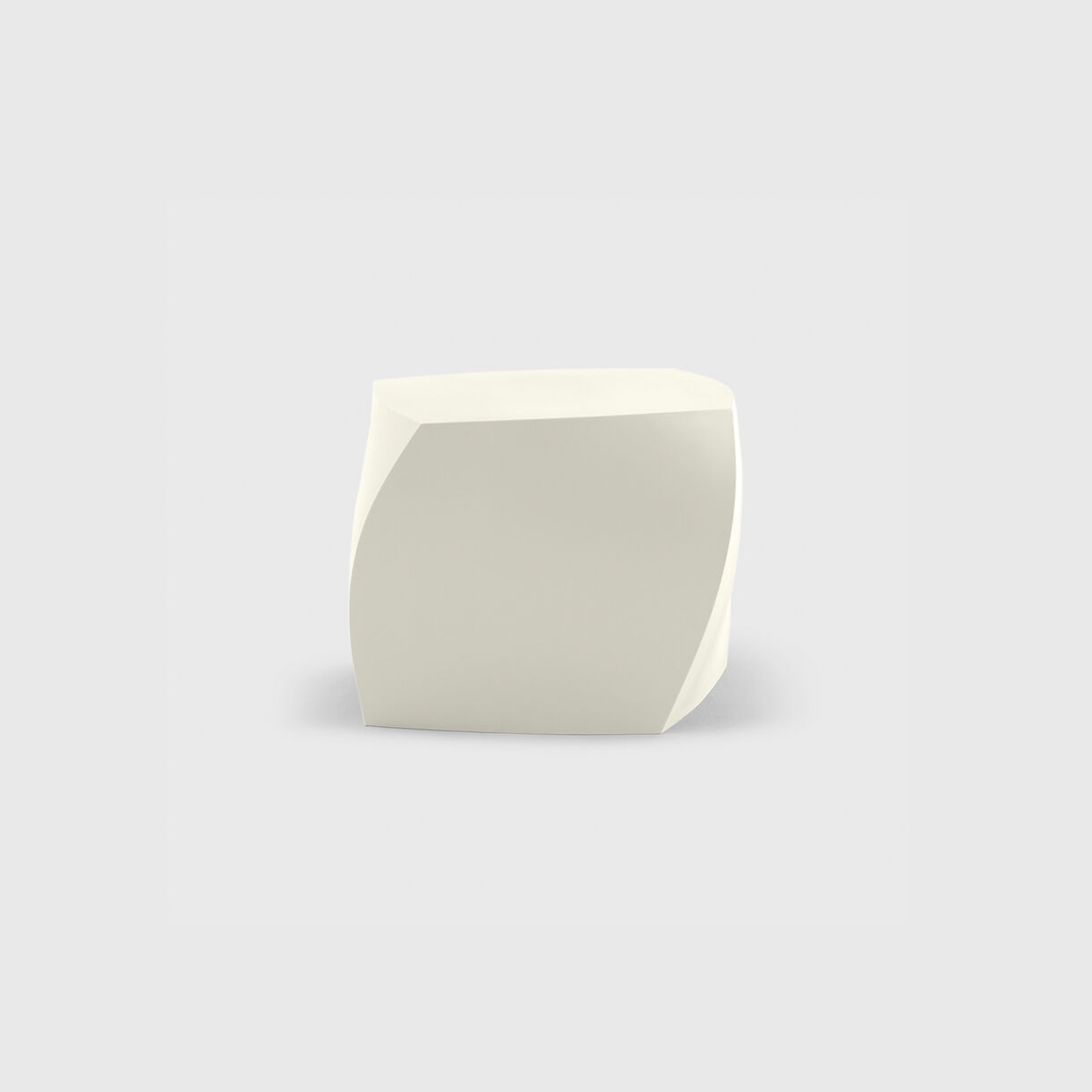 Gehry Left Twist Cube, White