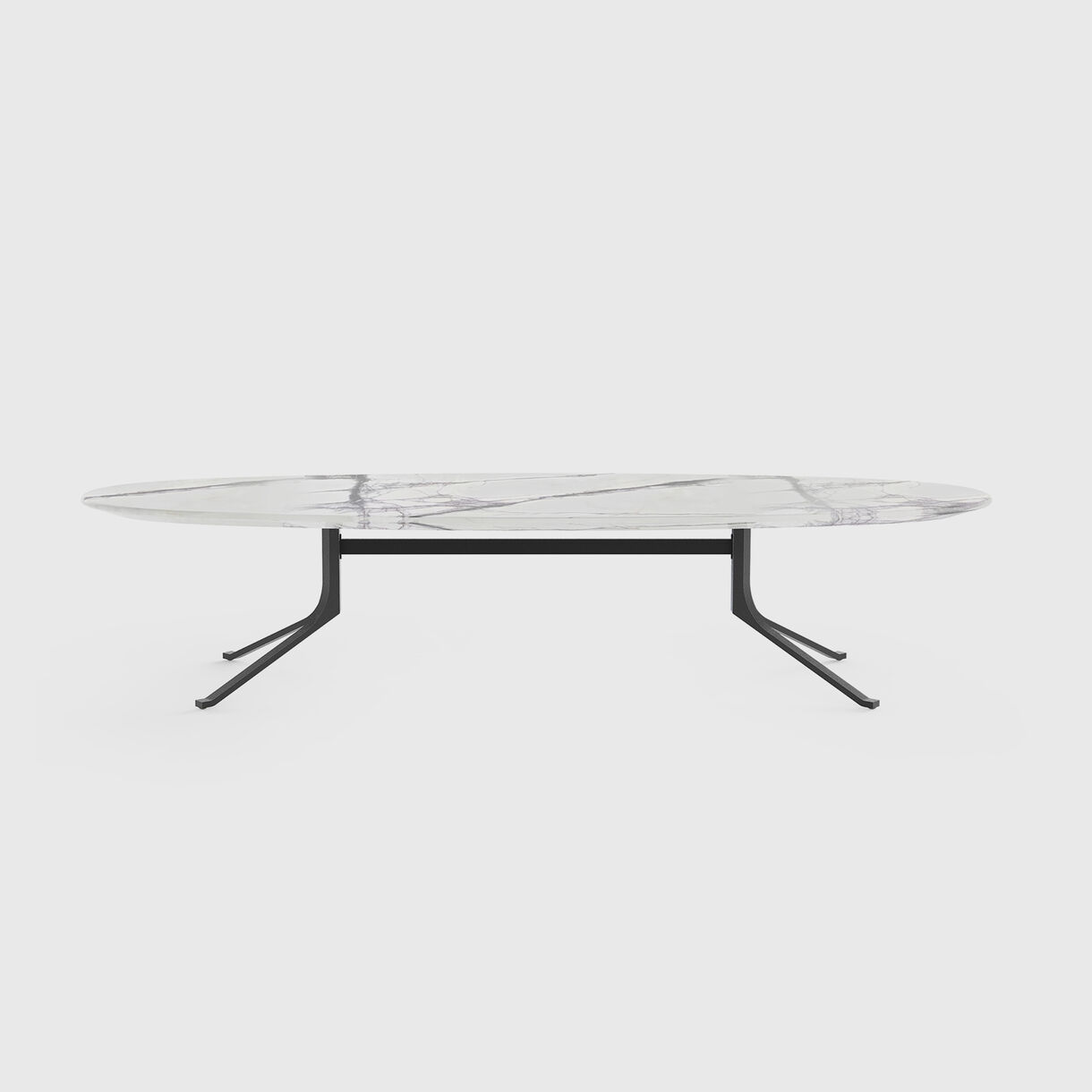 Blink Oval Coffee Table, Stone Top