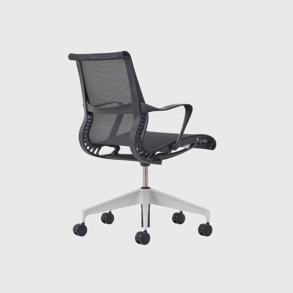 Setu Chair - Graphite Intercept, Graphite Frame, Silver Alloy Base