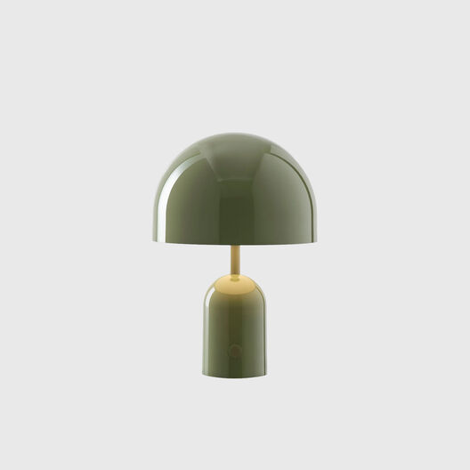 Bell Portable V2 Table Lamp, High Gloss Moss
