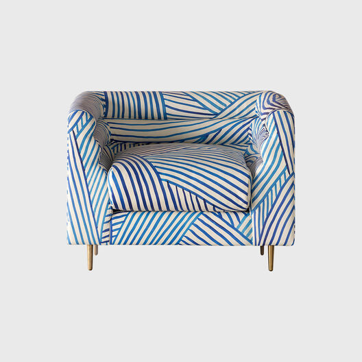 Inky Dhow Ripple Armchair