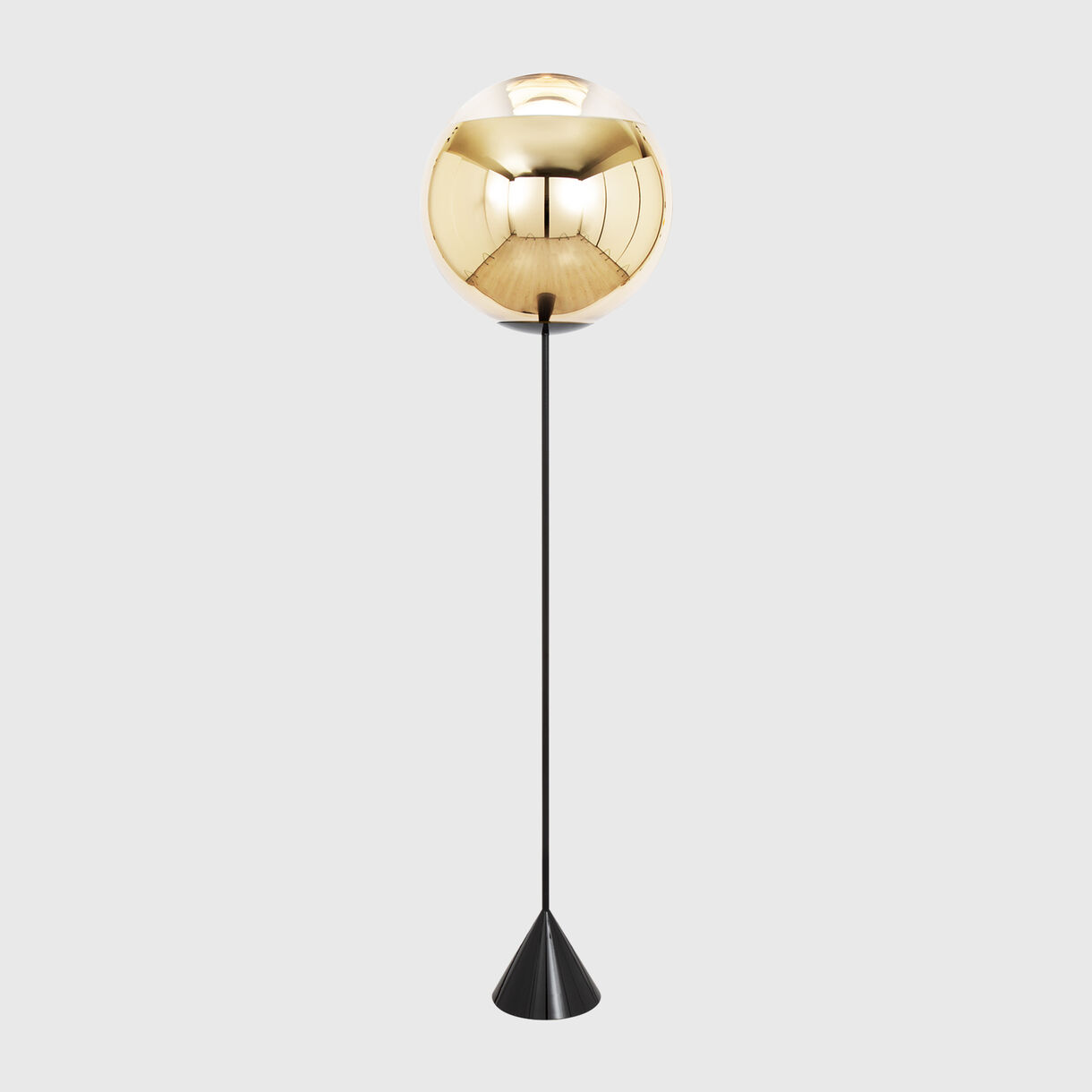 Mirror Ball Cone Slim Floor Lamp, Ø 500mm, Gold