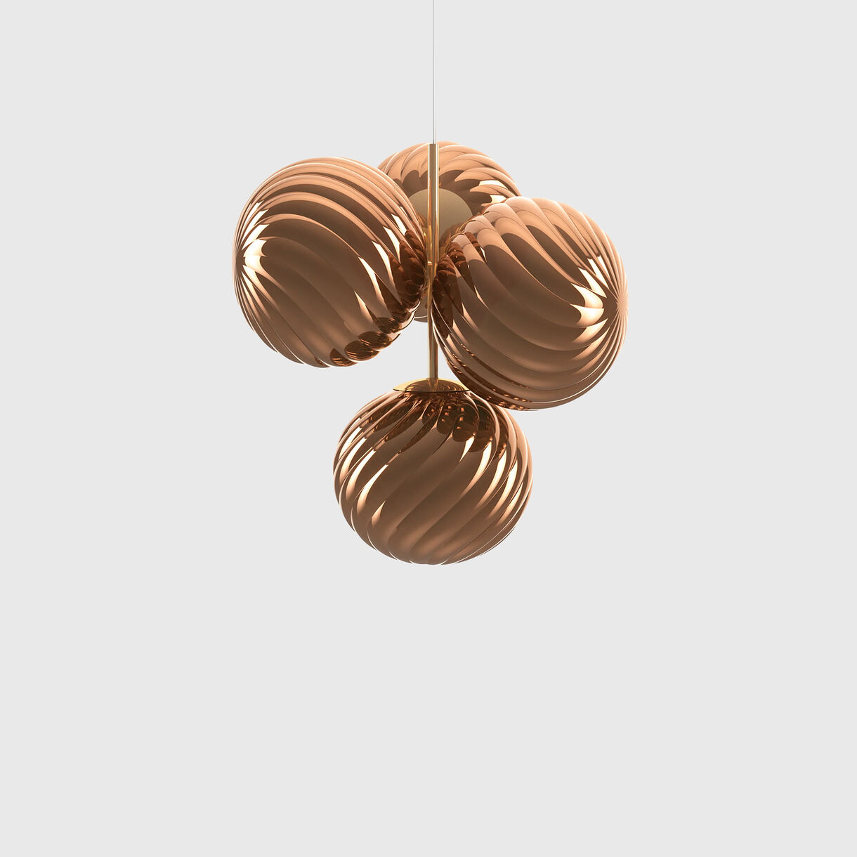 Whirl Chandelier, Small, Copper