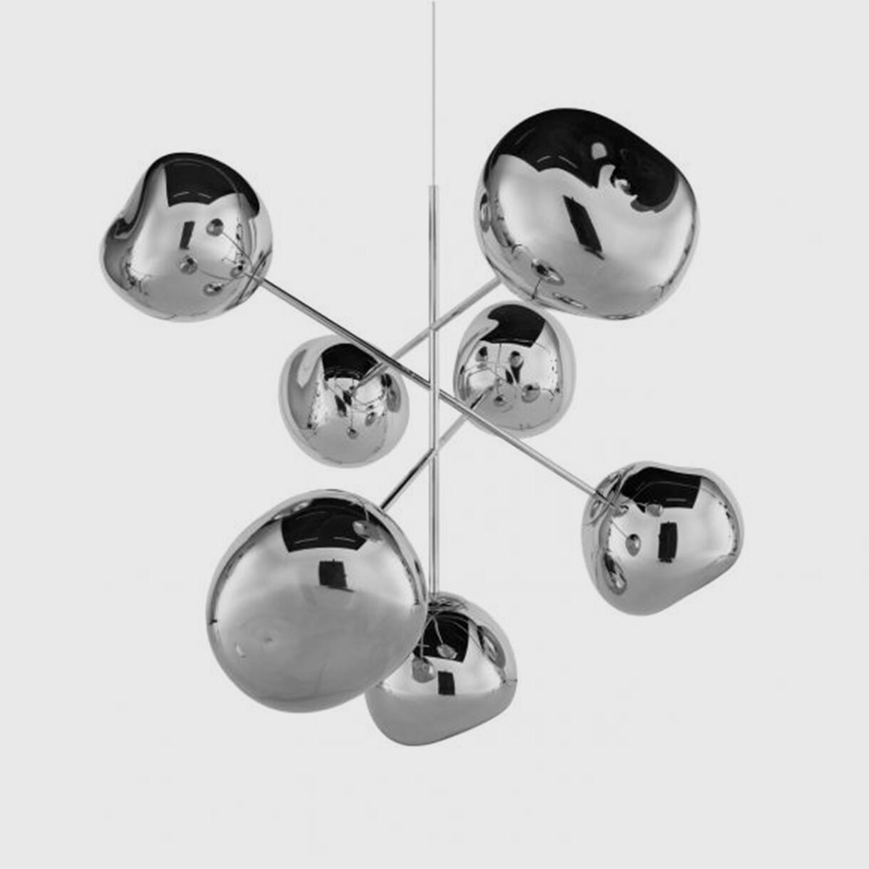 Melt Chandelier, Large, Chrome