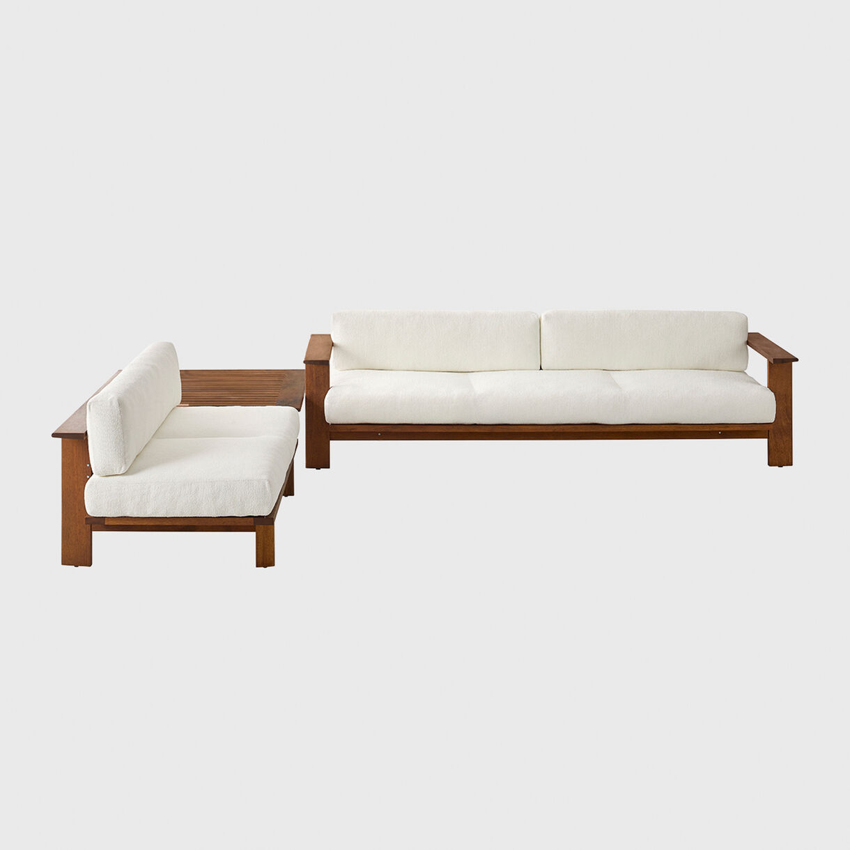 Rail Sofa with Coffee Table