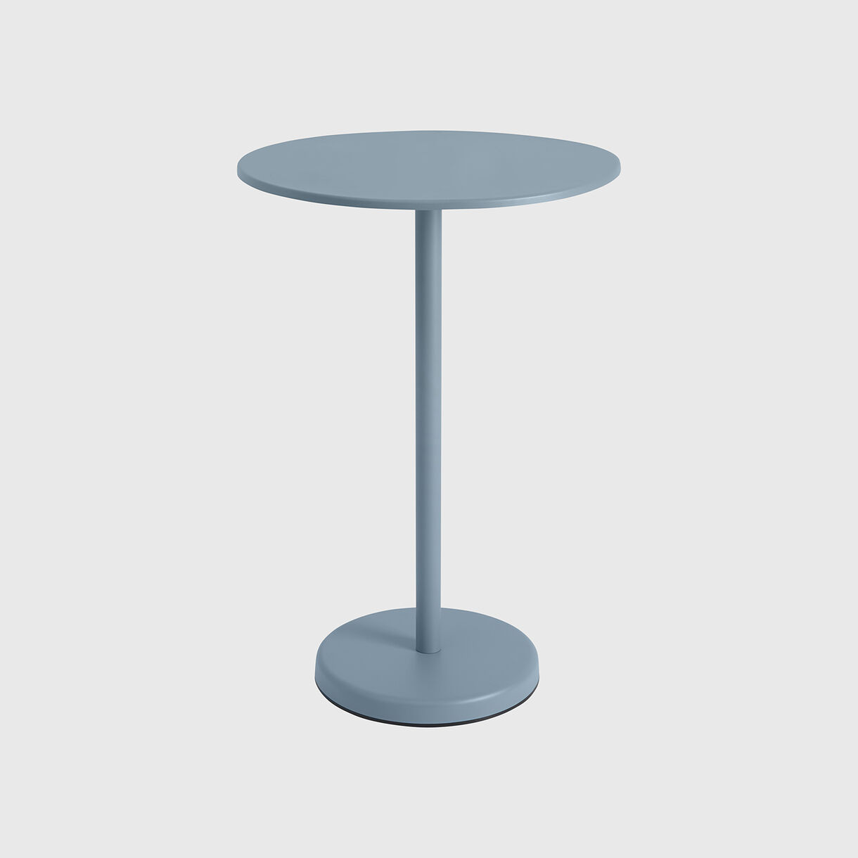 Linear Steel Round High Cafe Table, High, Pale Blue
