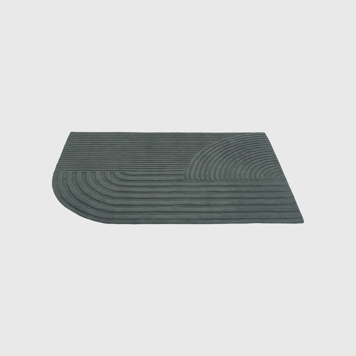 Relevo Rug, 1700 x 2400mm, Dark Green