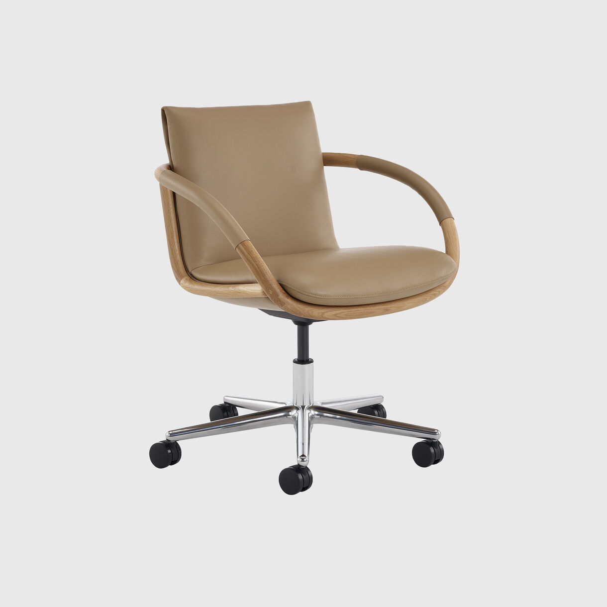 Full Loop Chair, Prone Burlap, Oak