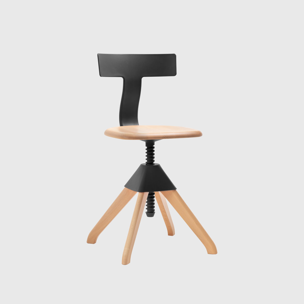Tuffy Chair, Black, Beech Natural