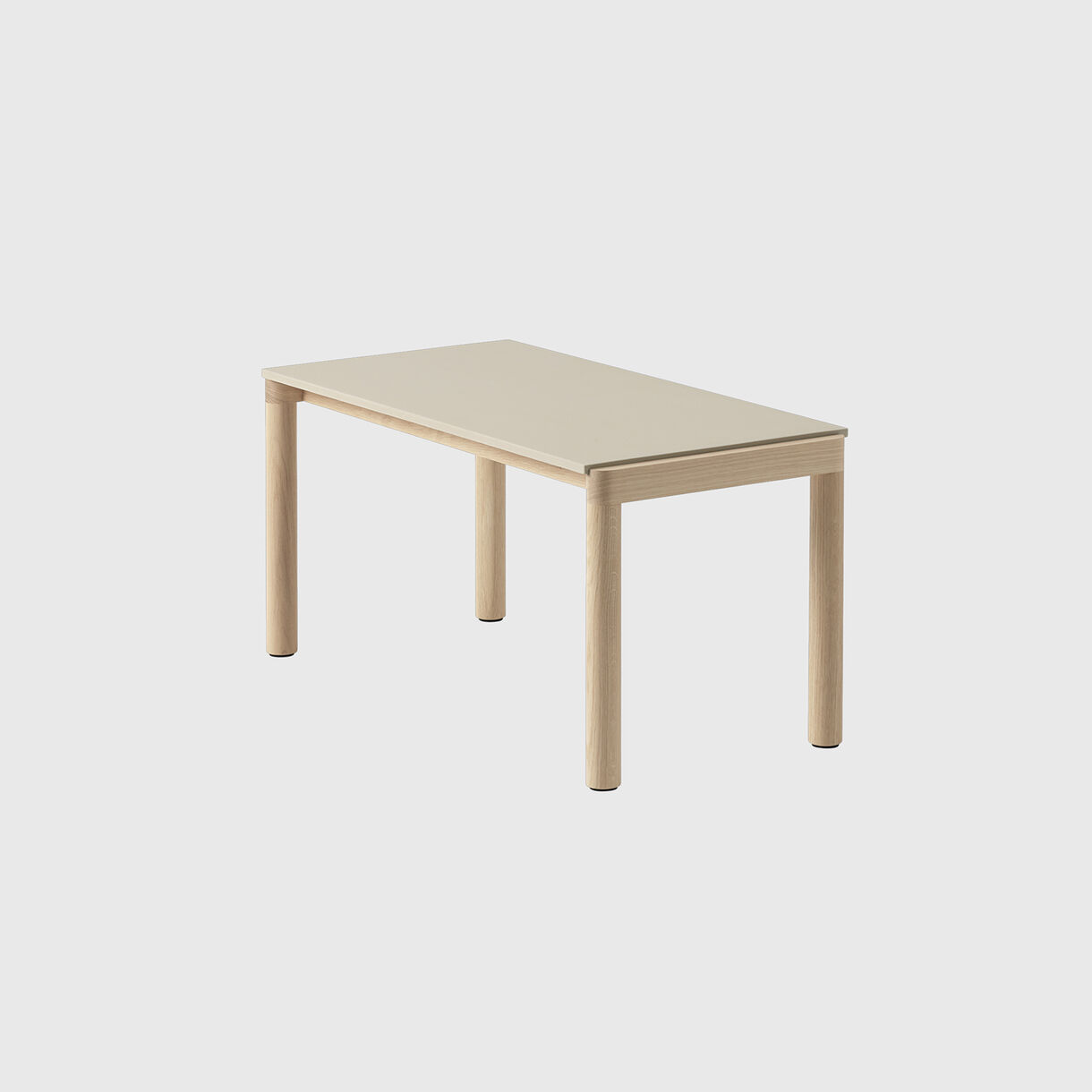 Couple Coffee Table, 840mm X 400mm, 1 Plain, Sand & Oak