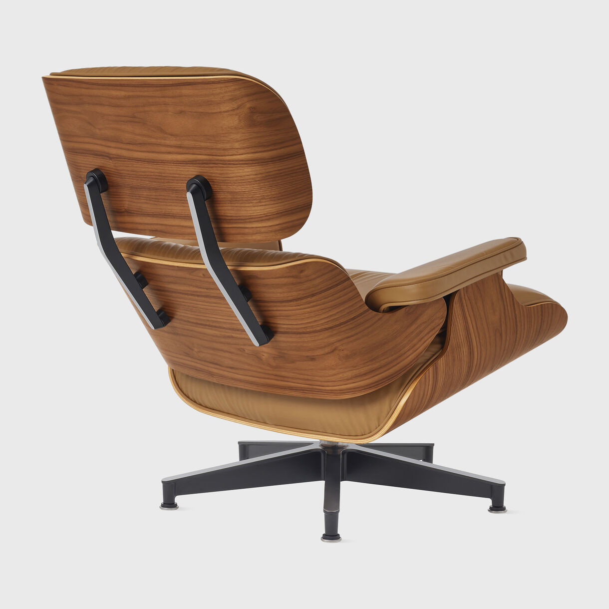 Eames Lounge and Ottoman, Walnut Russet Bamboo