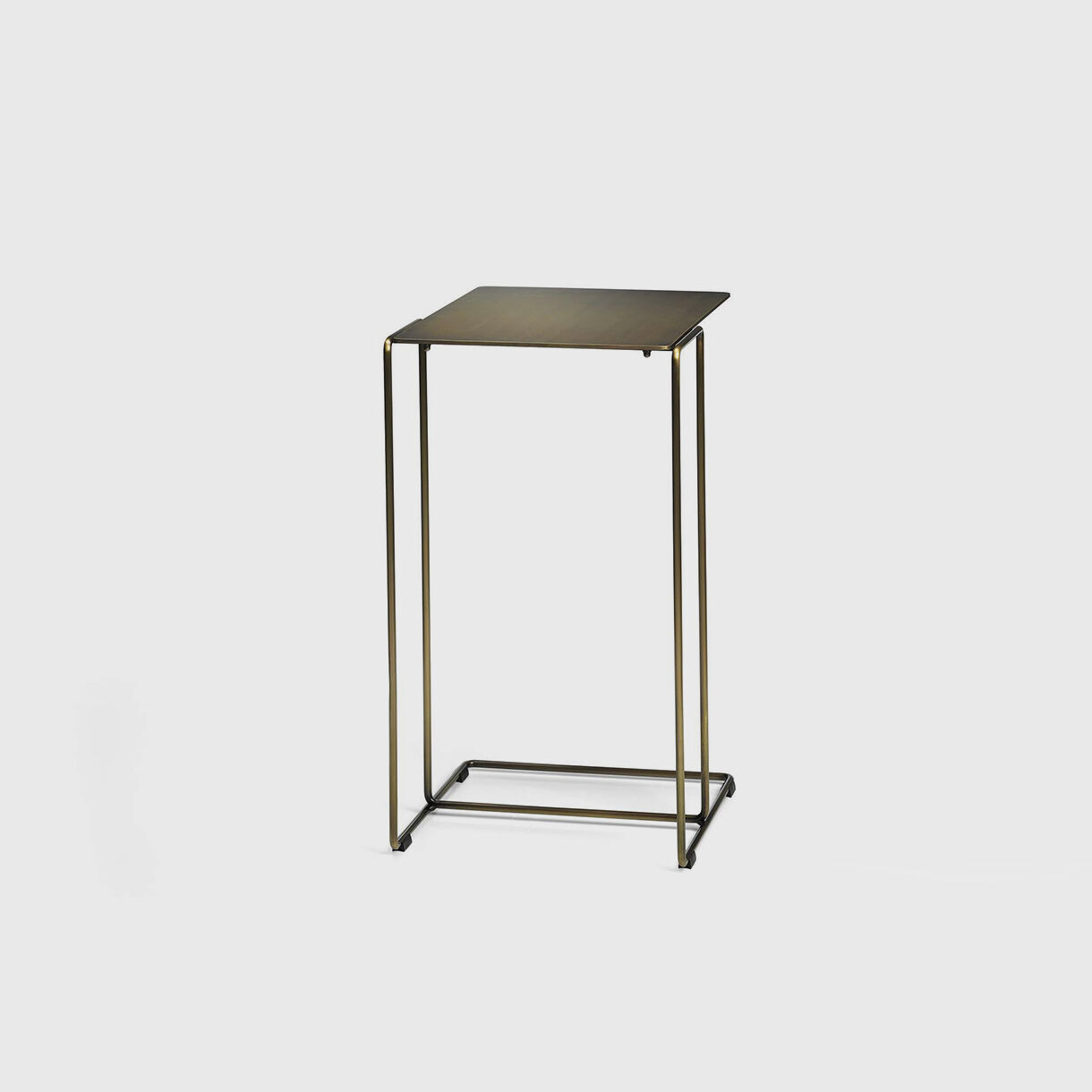 Oki Side Table, Small T1, Brass