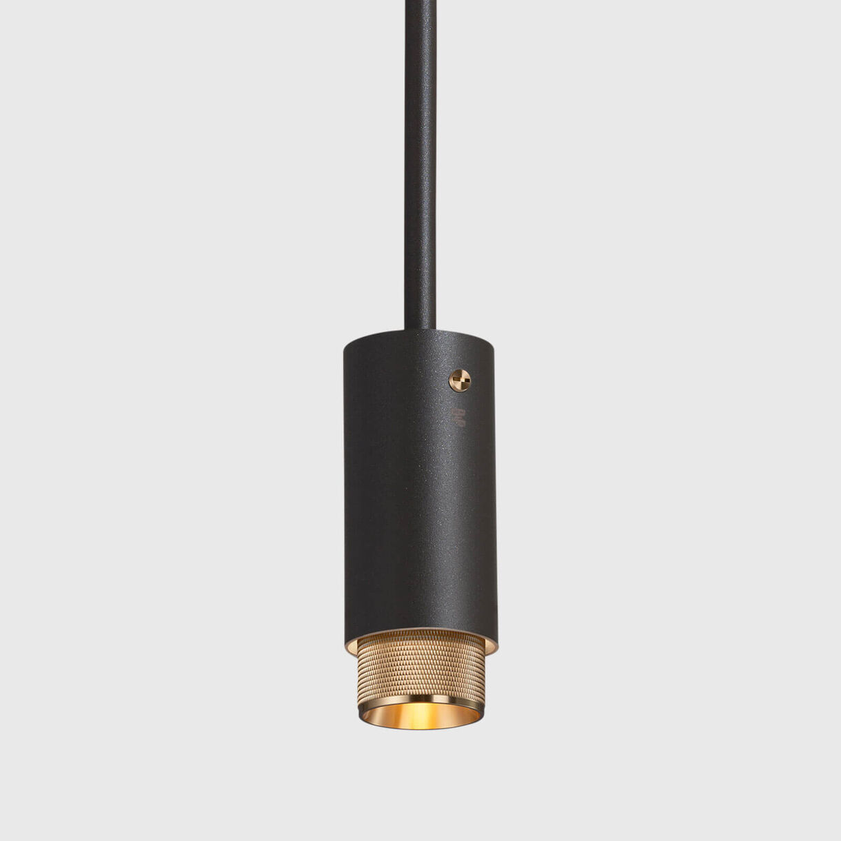 Exhaust Pendant, Graphite Brass